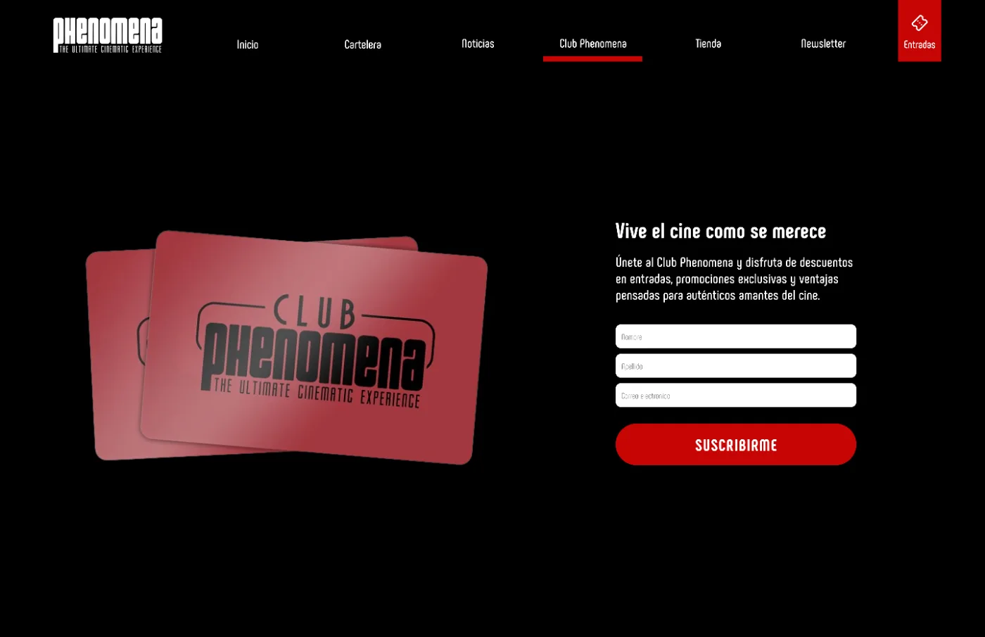 Club Phenomena page