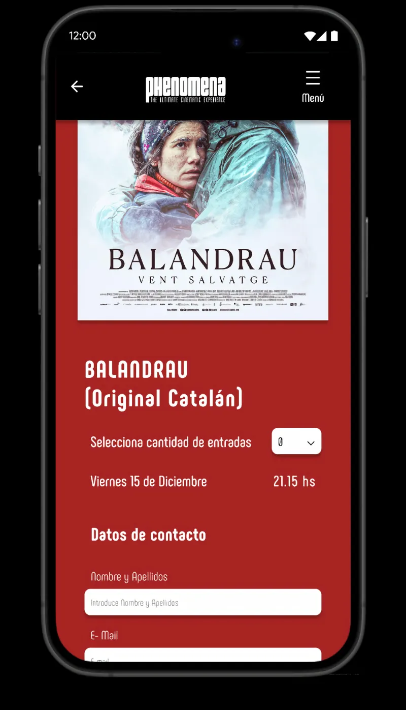 Mobile ticket selection