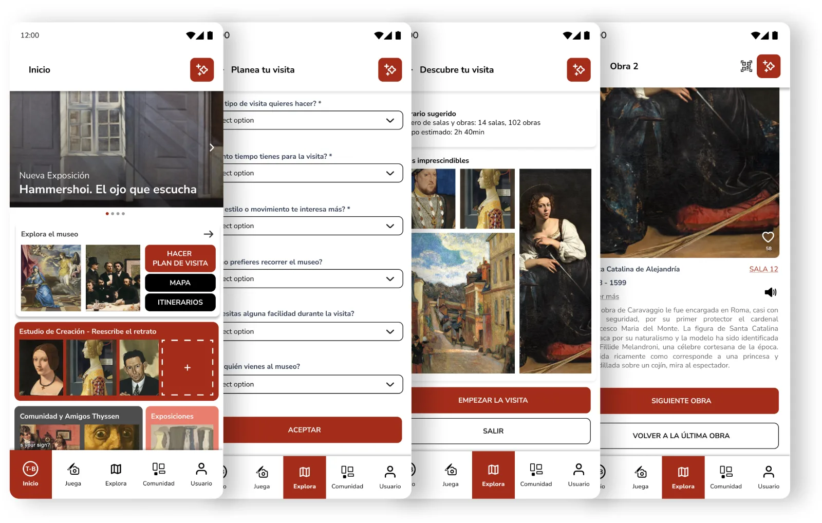 Core journey — home, plan, itinerary, artwork