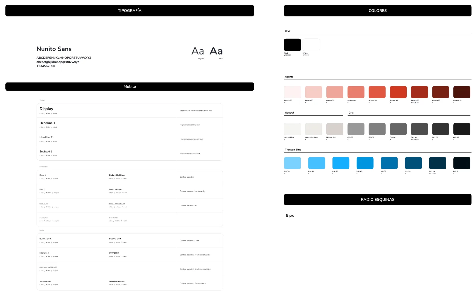 Typography and colour foundations