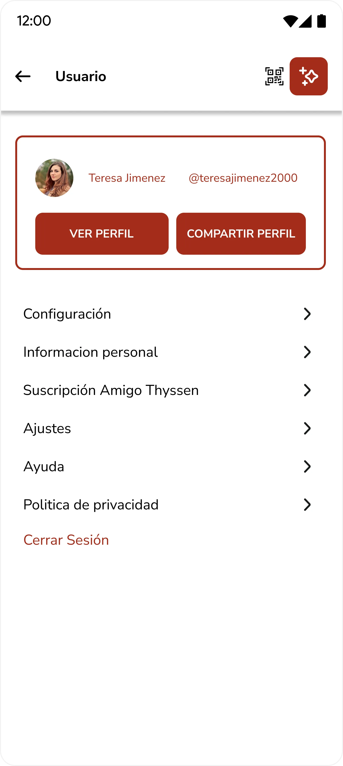 User profile